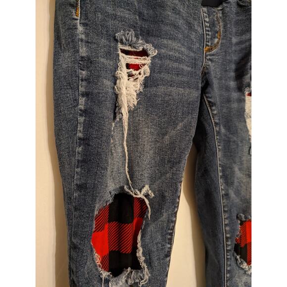 Song maternity distressed denim jeans women's size medium (C23) - Picture 8 of 9